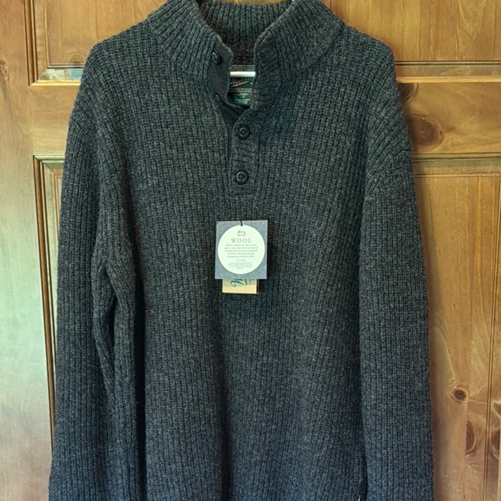 Woolrich Gray Cowl Neck Sweater
